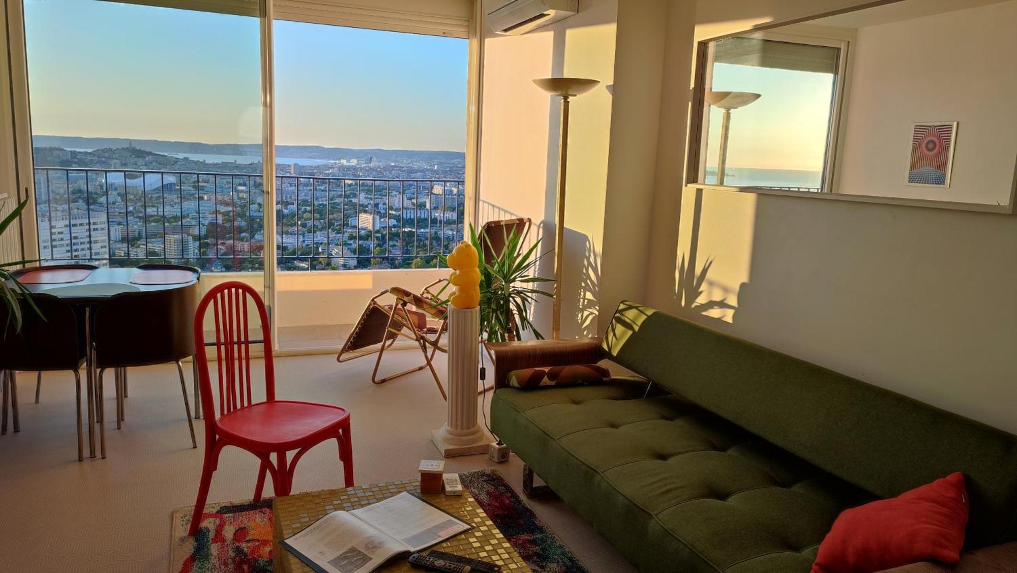 Apartamento Panoramic View Of Marseille For Two Exterior foto